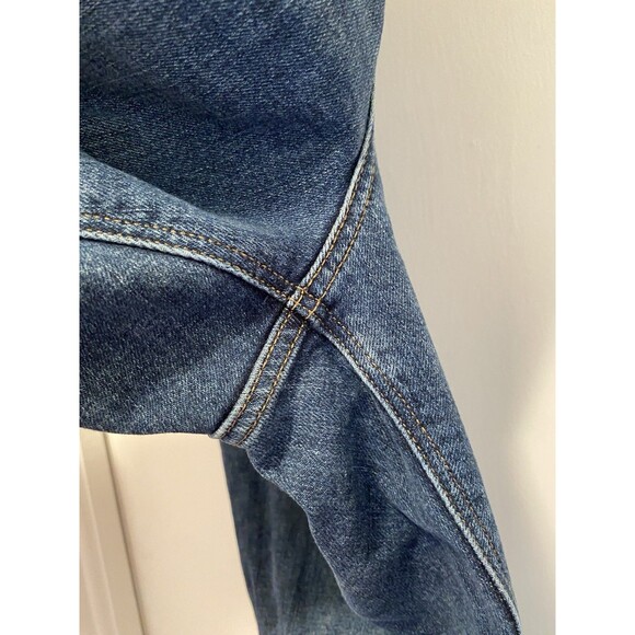 Old Navy Jeans Mid Rise Boyfriend Crop Womens Size 16 Teri Medium Wash Stretch - Picture 5 of 7